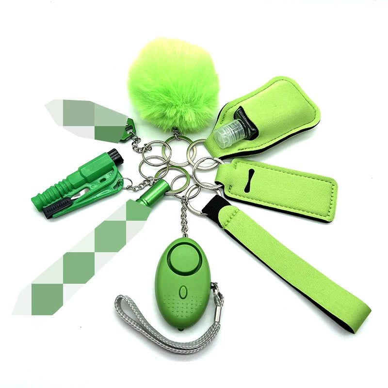 All-in-One Self Defense Kit for Women – 9-Piece Keychain Safety Set with Alarm, Whistle, and Emergency Tools 3