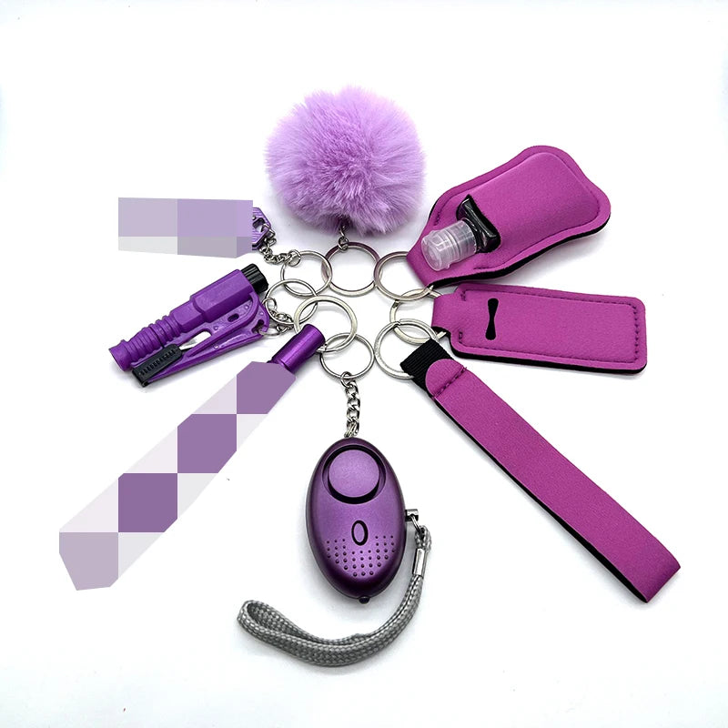All-in-One Self Defense Kit for Women – 9-Piece Keychain Safety Set with Alarm, Whistle, and Emergency Tools 5