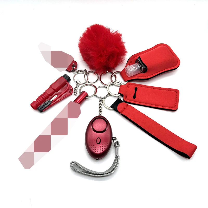 All-in-One Self Defense Kit for Women – 9-Piece Keychain Safety Set with Alarm, Whistle, and Emergency Tools 6