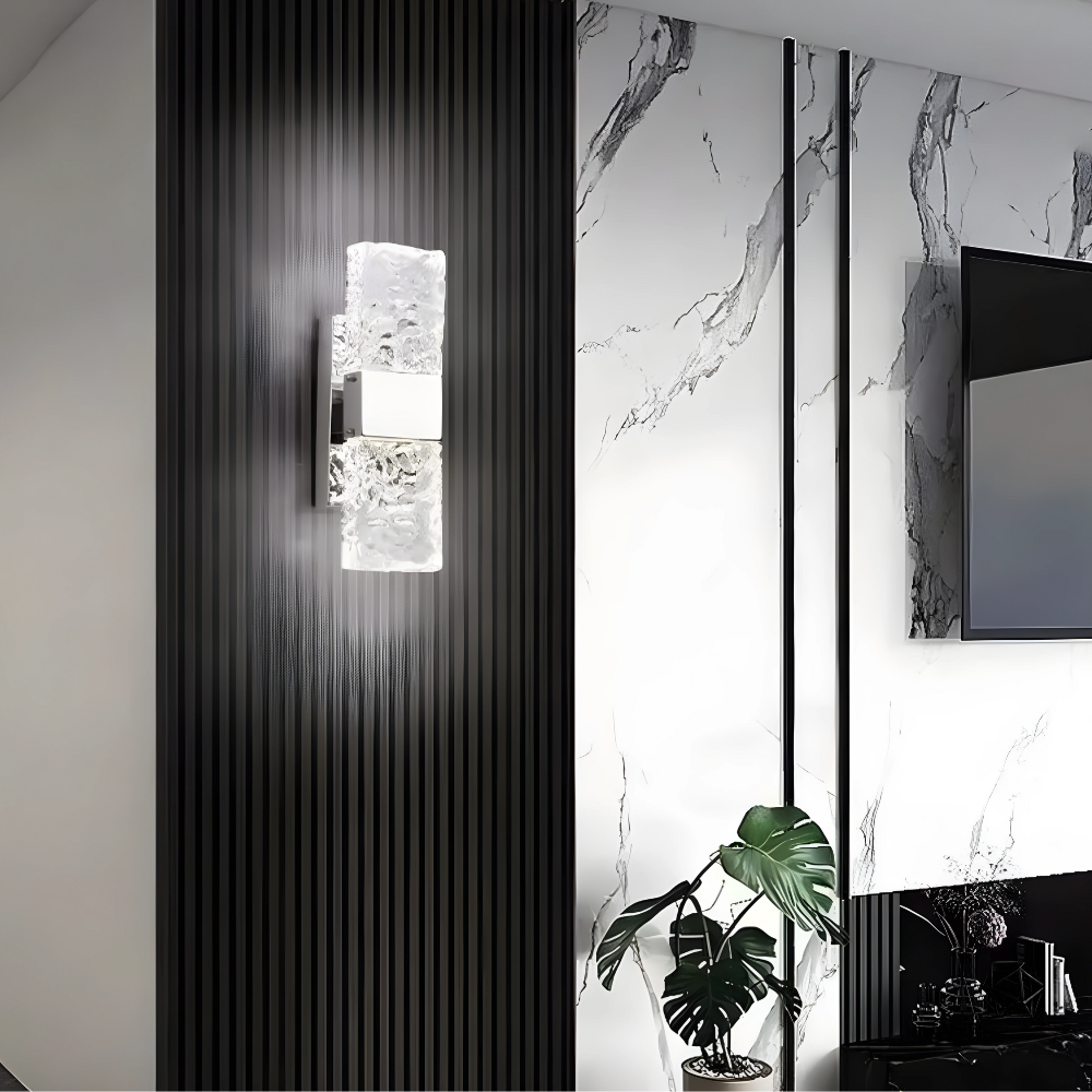 AuraLuxe – Crystal LED Wall Lamp 2