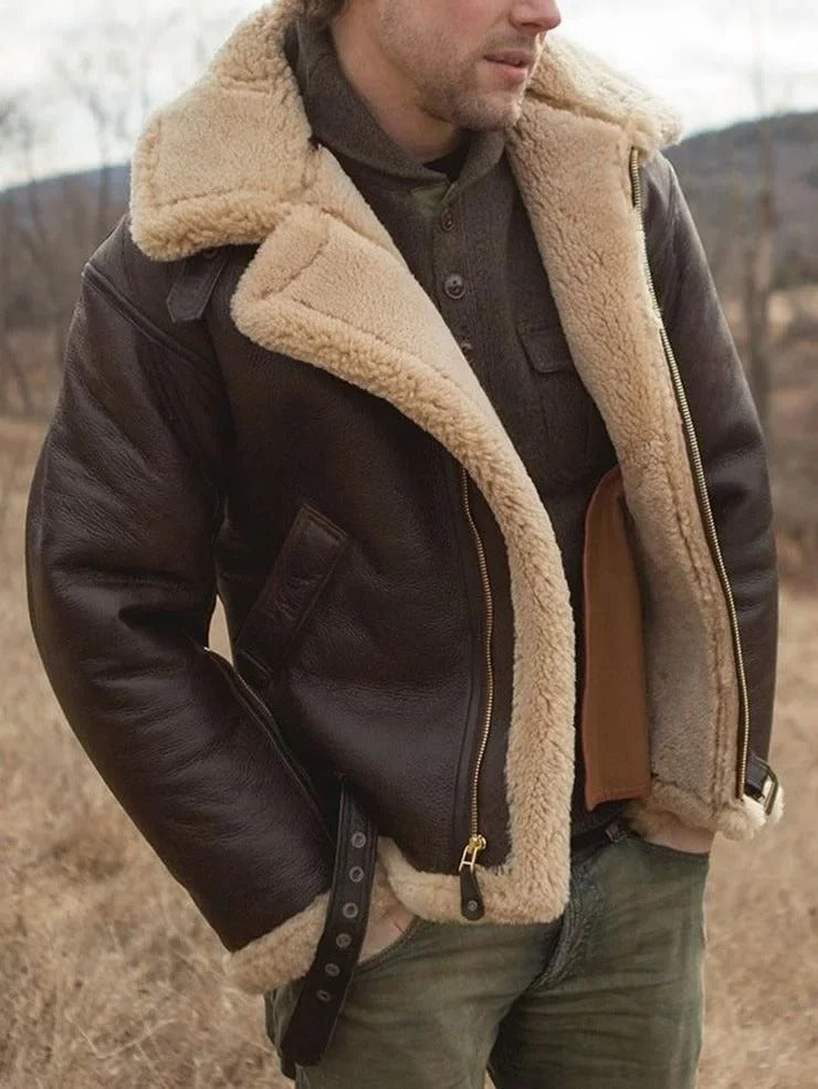 Aurelian | Luxe Shearling Aviator with Vintage Edge 5