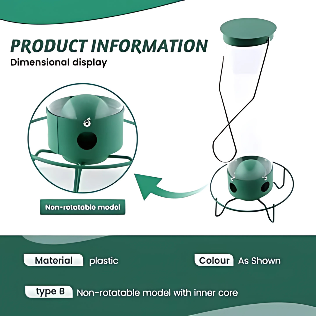 Bird Feeder | Squirrel-Proof Hanging Seed Feeder Outdoor 6