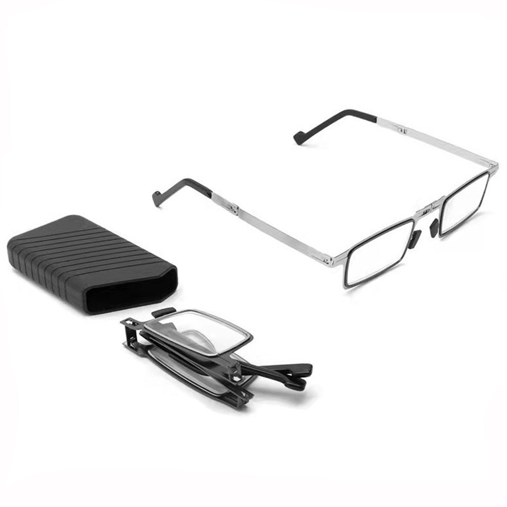 Blue Light Filter Foldable Reading Glasses – Ultralight Pocket-Sized Design with Case 6
