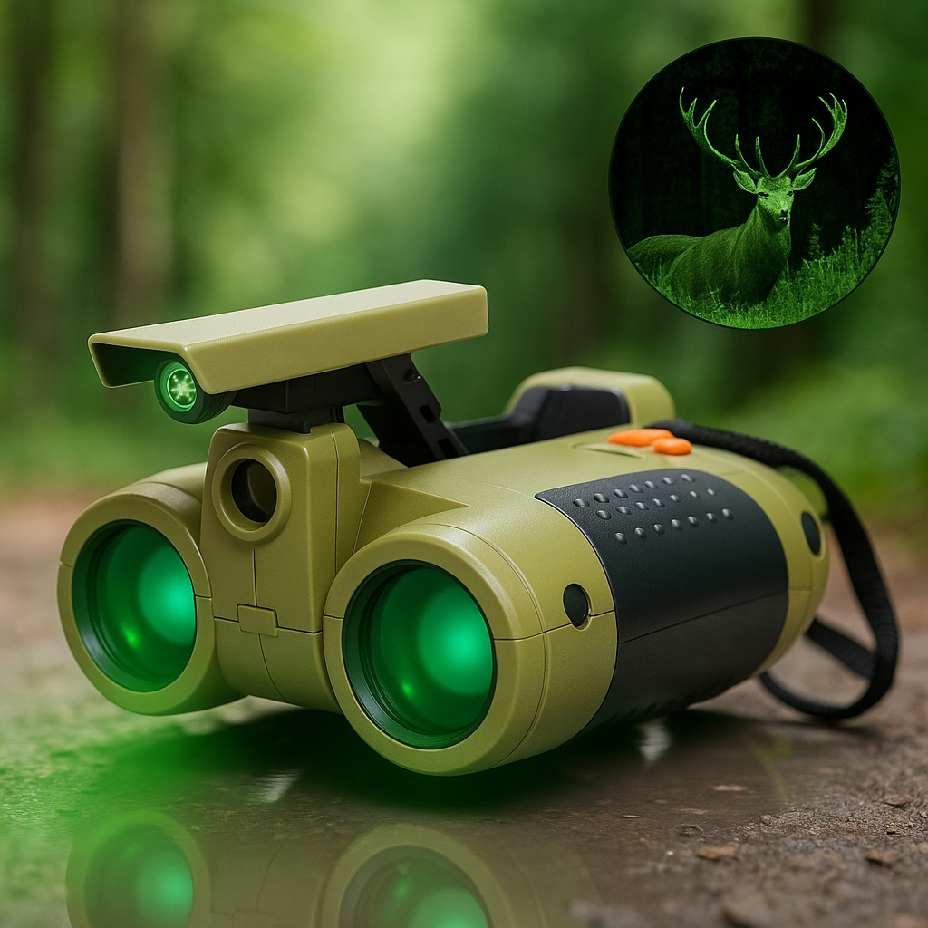 Durable Night Vision Binoculars for Kids – Outdoor Adventure Play Toy for Learning & Exploration 0