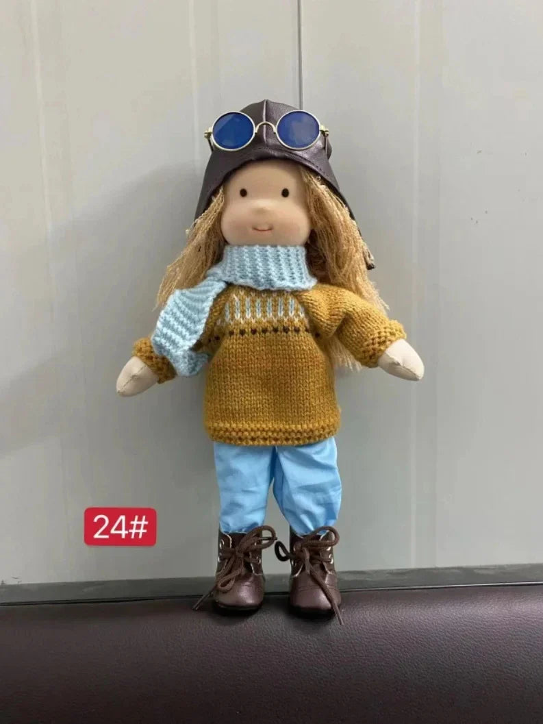 Elise | Handmade Waldorf Plush Doll – Soft Cotton Toy with Fabric Box | Sweet & Snuggly | For Children’s Birthday & Daily Fun 4