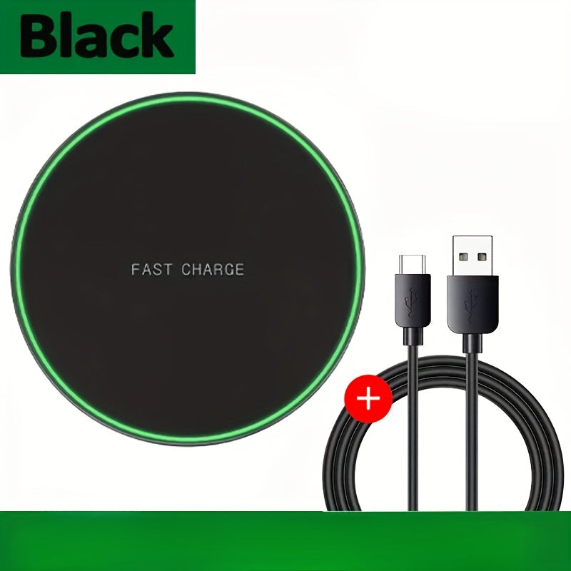 Fast Wireless Charger – 15W Induction Charging Pad for iPhone and Android Devices, Sleek Design, Cable-Free Convenience 1