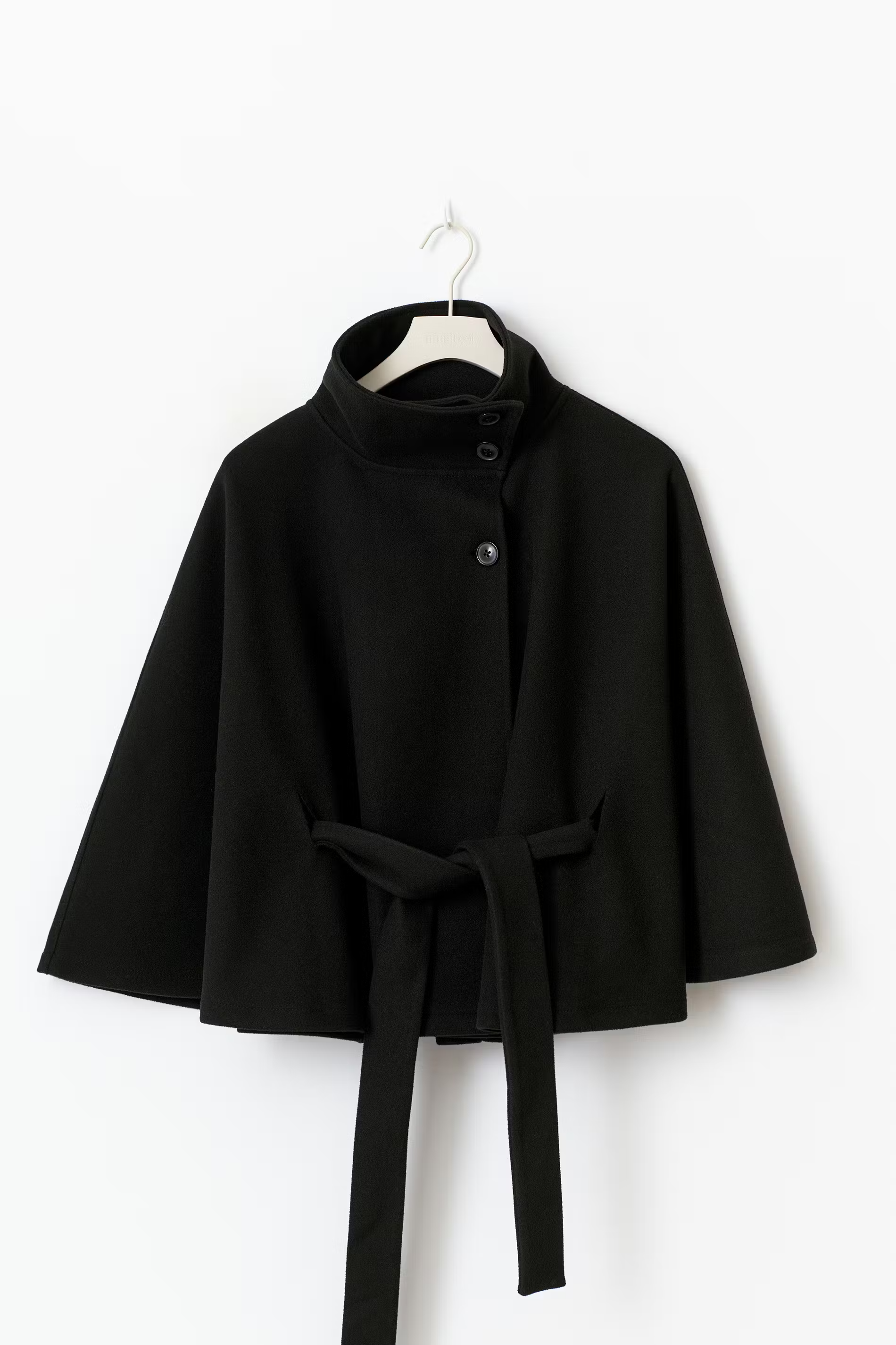 LorezaCape | Elegant Chic Women's Winter Cape Coat with High Collar 7
