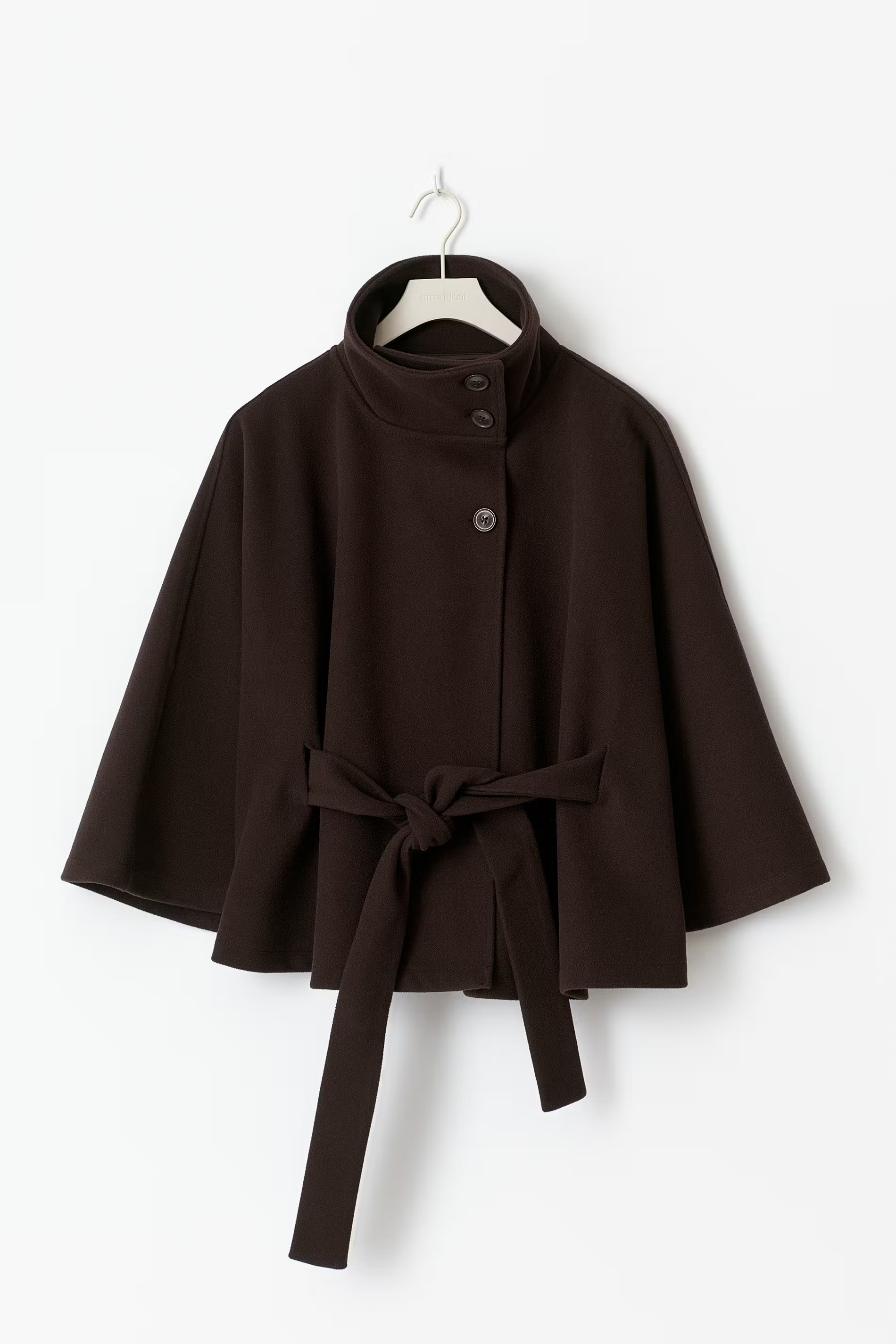 LorezaCape | Elegant Chic Women's Winter Cape Coat with High Collar 9