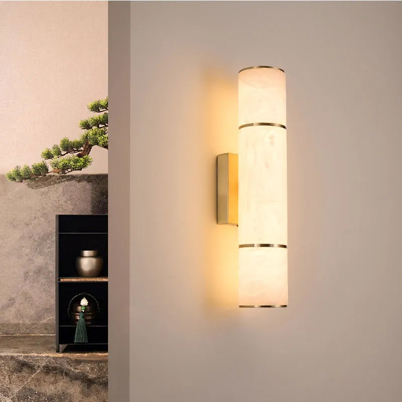 LuxMarble - Refined Stone Wall Light 0