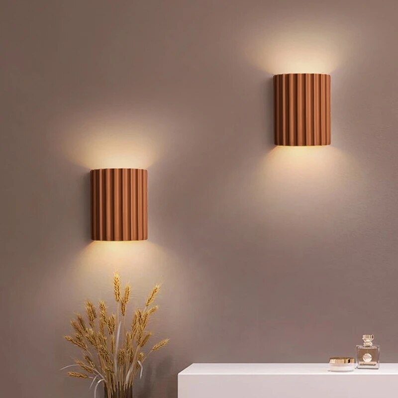 Modern Wall Sconce Light Artistic Resin LED Fixture for Living Room Bedroom 8