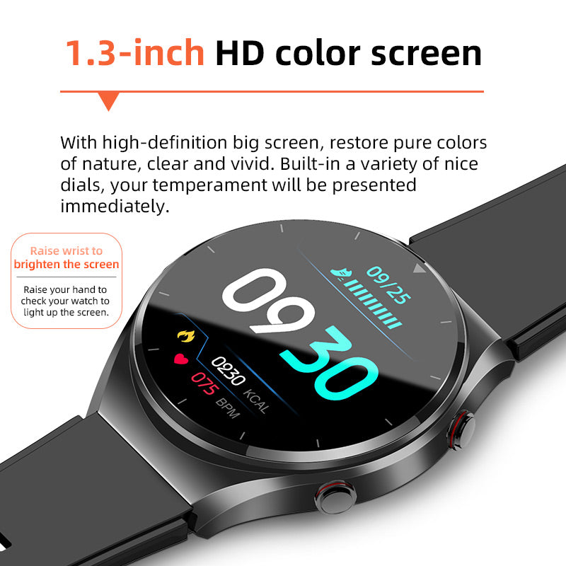 One-click blood sugar | Blood glucose blood pressure EKG | EKG HRV heart frequency monitor health smart watch 3