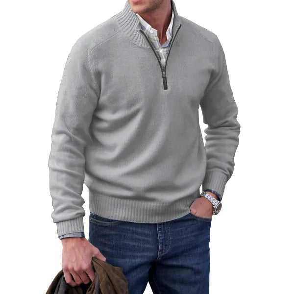 Raban | Classic Black Cashmere Pullover Sweater for Men 2