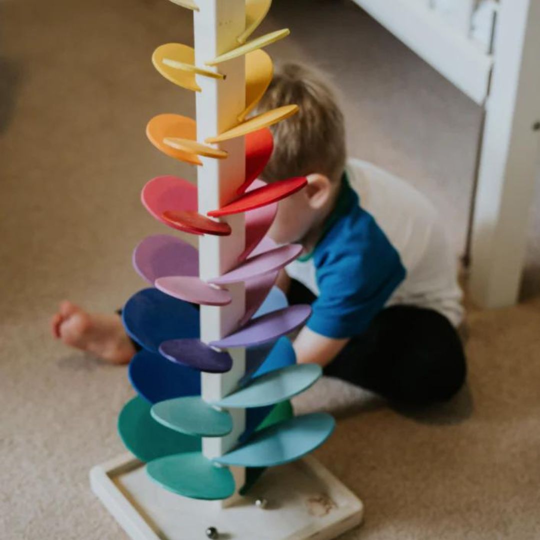 Rainbow Sound Tower for Sensory Play and Interaction 4