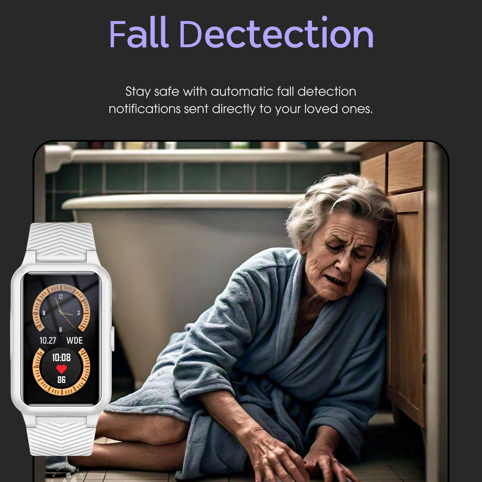 SeniorSafe Watch | Fall Detection Smartwatch with 4G Medical Alert & GPS 1