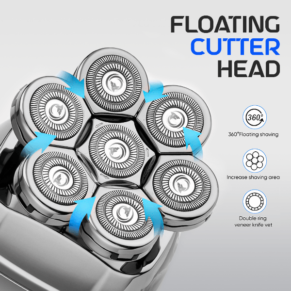 ShaverPro Platinum | Men’s Electric Skull Shaver with Multi-Head Flex Blade 5