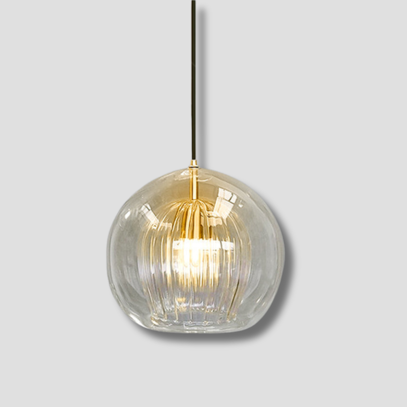 ShineSphere - Amber Pendant Light with Radiant Elegance 1
