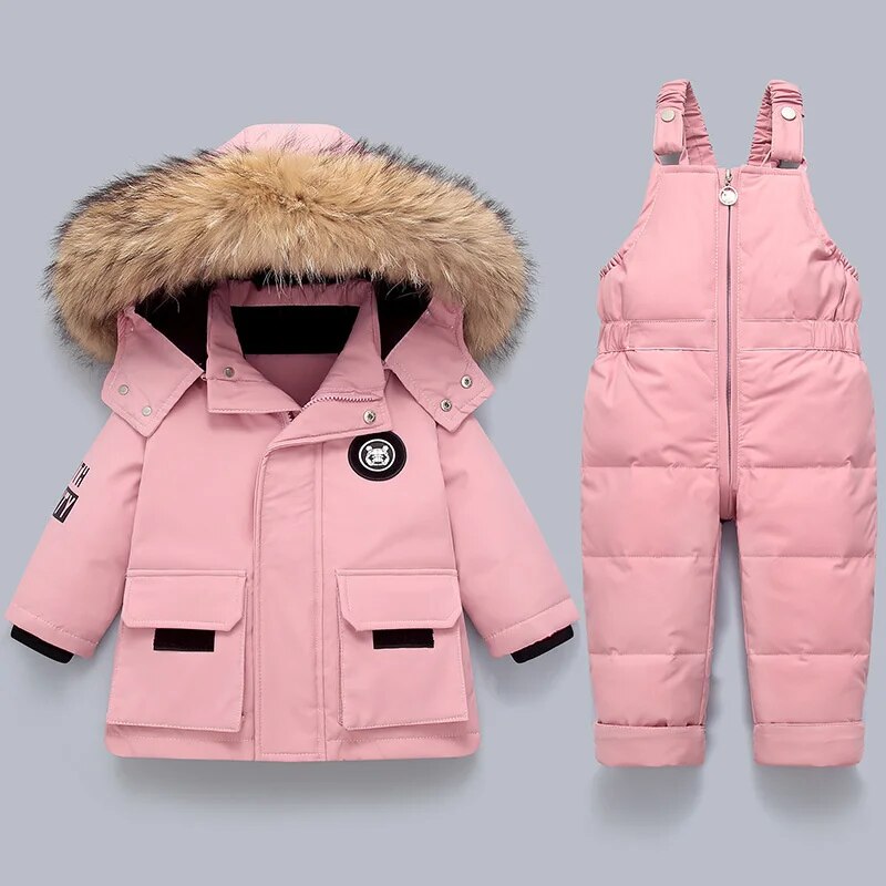 SnowBuddy - Kids' Winter Jacket & Ski Overall with Fur Hood 4