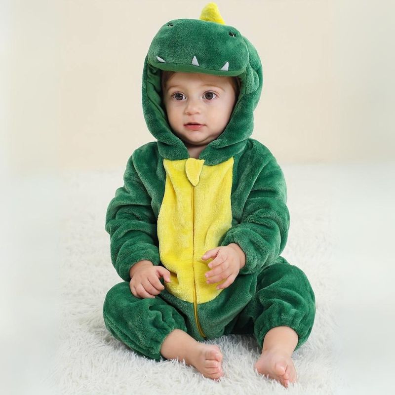 Toddler Jumpsuit Animal Theme Soft Cotton Hypoallergenic Fleece 6