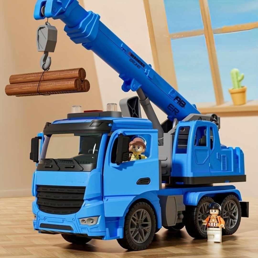 Toy Construction Crane Truck – Realistic Vehicle with Lights, Sounds, and Movable Arm for Kids’ Playtime 3
