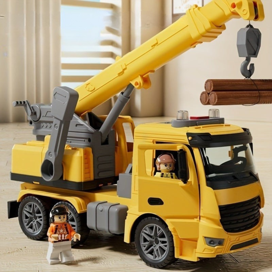 Toy Construction Crane Truck – Realistic Vehicle with Lights, Sounds, and Movable Arm for Kids’ Playtime 4