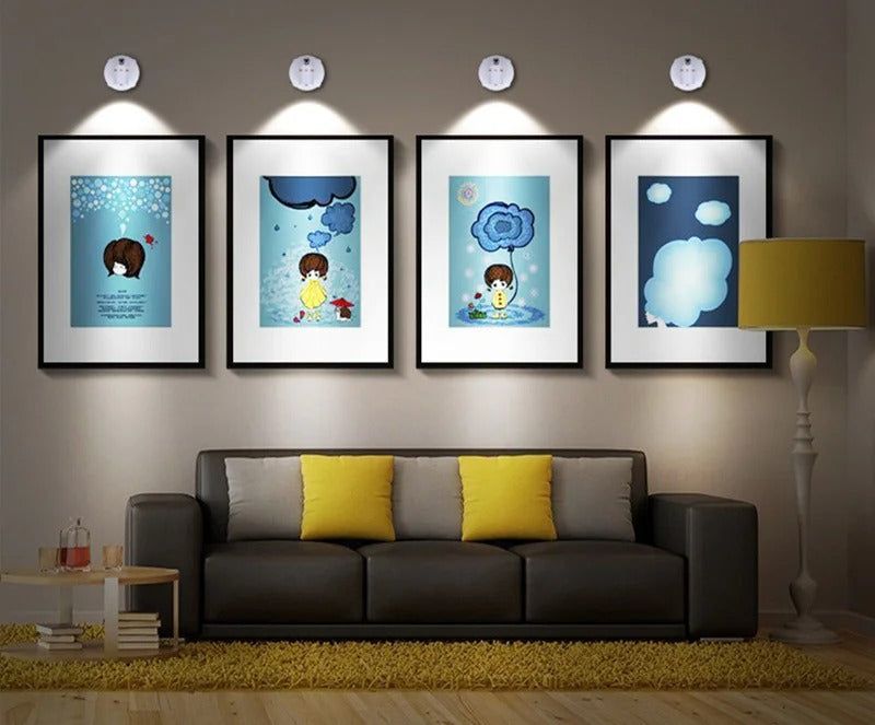 Wireless LED Spotlight – Dimmable Outdoor Spotlights with Remote Control for Versatile Indoor and Outdoor Use 1