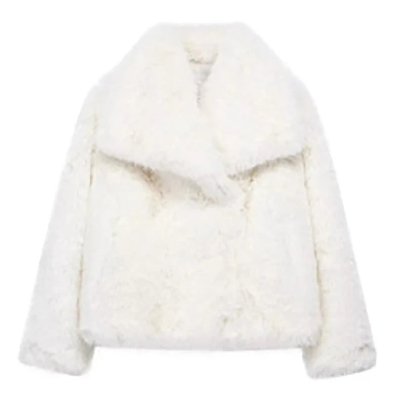 Women’s Faux Fur Short Jacket | Lightweight Warm Winter Coat for High-Street Fashion 7