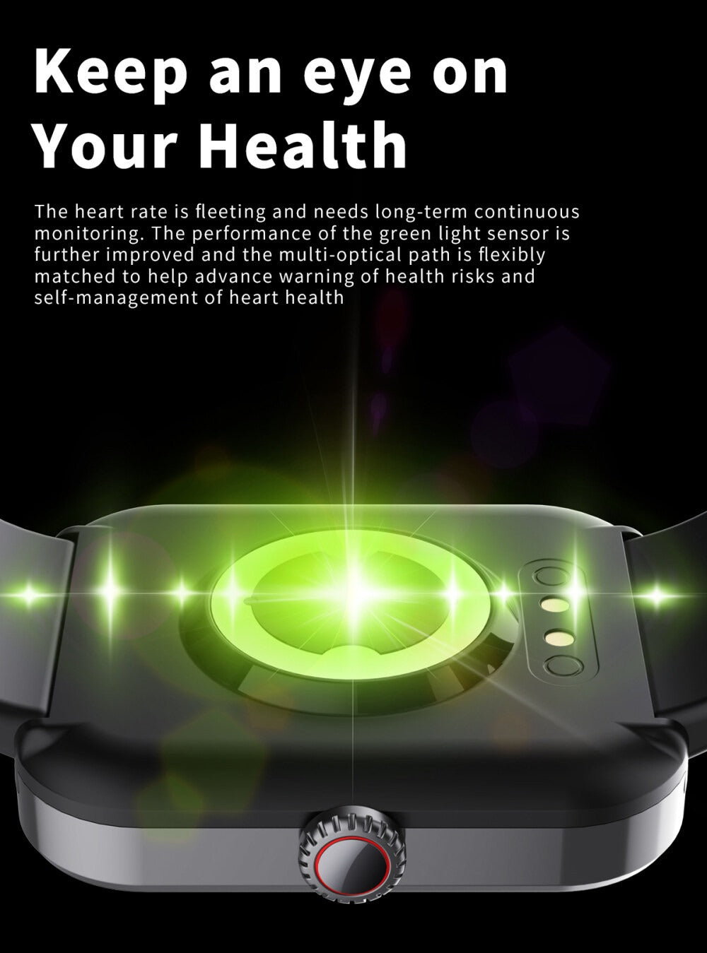 GlucoWatch | Smart Glucose Monitoring Watch with Real-Time Tracking