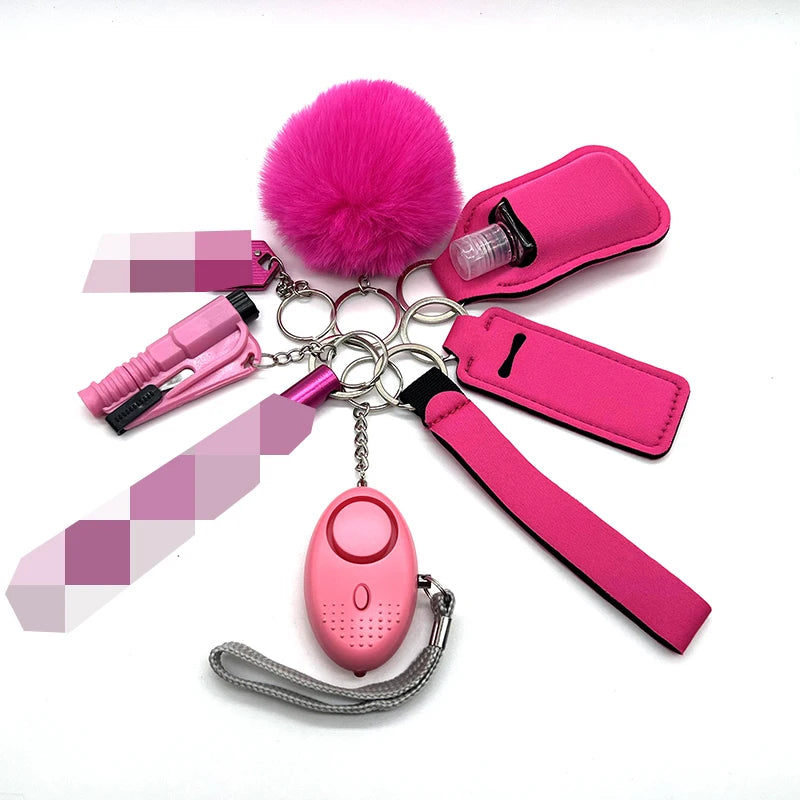 All-in-One Self Defense Kit for Women – 9-Piece Keychain Safety Set with Alarm, Whistle, and Emergency Tools 4