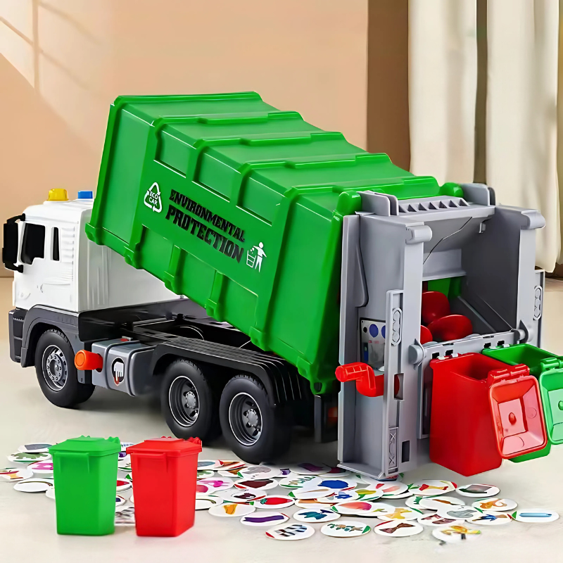 Children’s Educational Toy Garbage Truck Interactive Eco-Friendly for 3-5 Year Olds 0