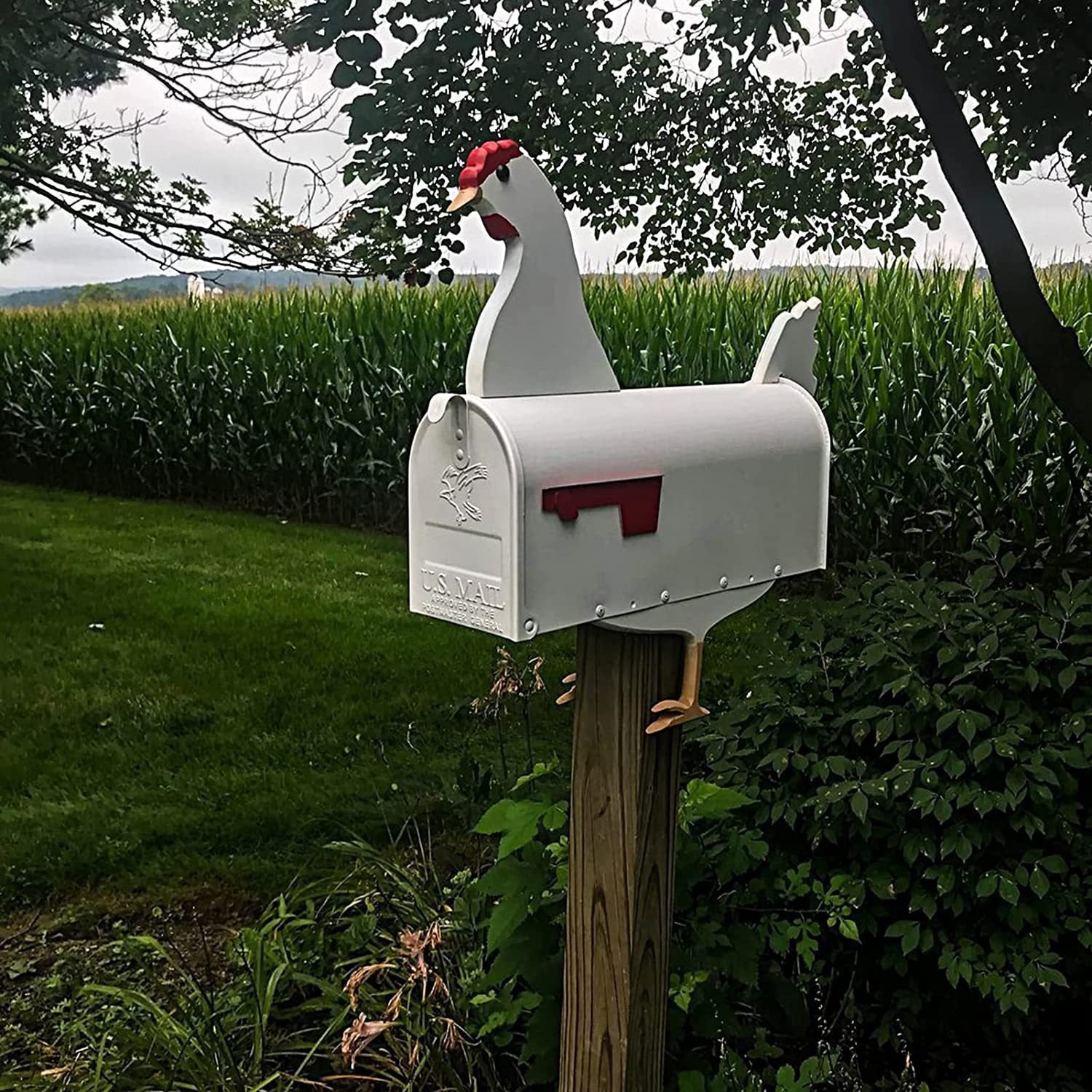 CritterPost – Handcrafted Animal Mailbox in Rustproof Metal for Outdoor Use 3
