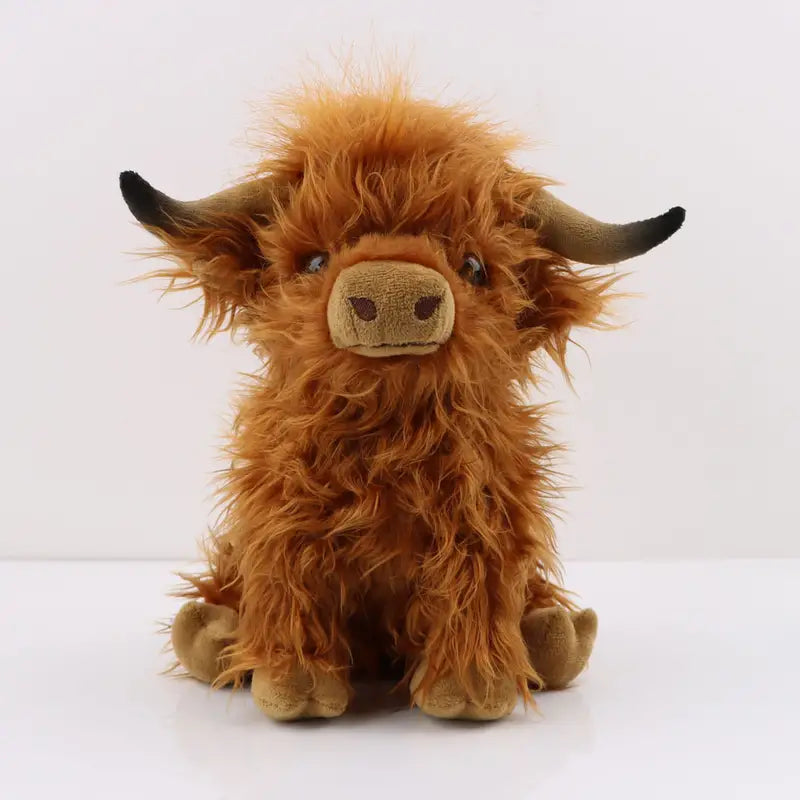 Cuddly Highland Cow Plush Toy – Soft Stuffed Animal Comforter for All Ages, 25 cm 1