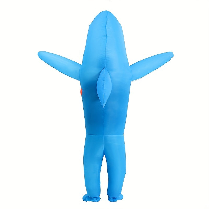 Funny Shark Costume | Unisex Full Body Inflatable Halloween Outfit 1