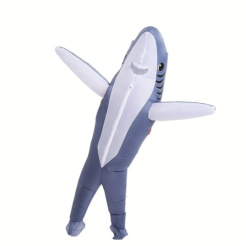 Funny Shark Costume | Unisex Full Body Inflatable Halloween Outfit 8