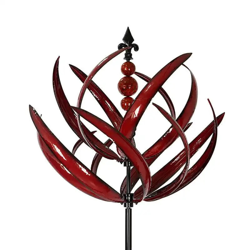 Harlow Wind-Driven Kinetic Art Sculpture - Elegant Metal Garden Spinner 1