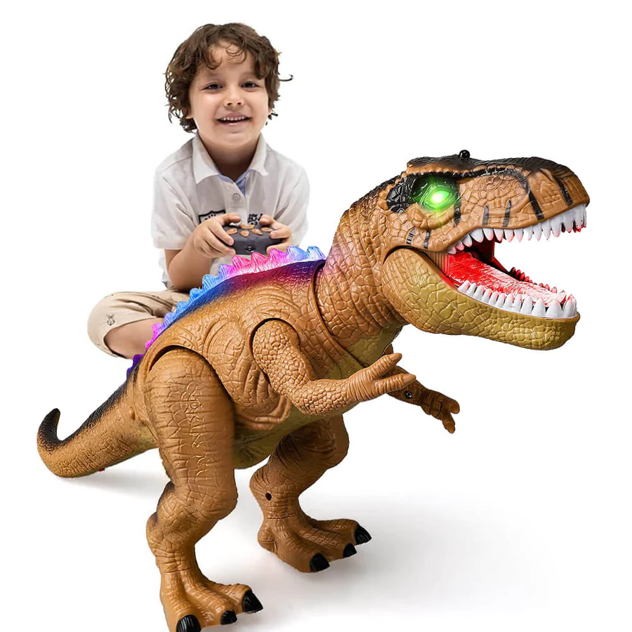 Interactive Remote Control Dinosaur – Walking, Roaring, and Light-Up Dino Toy for Boys and Girls 0