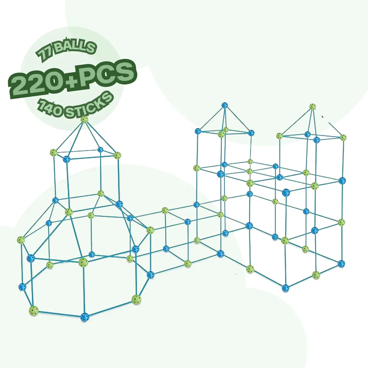 Kids' Building Set - Creative Forts & Tents - Fun Educational Plastic Toy! 7