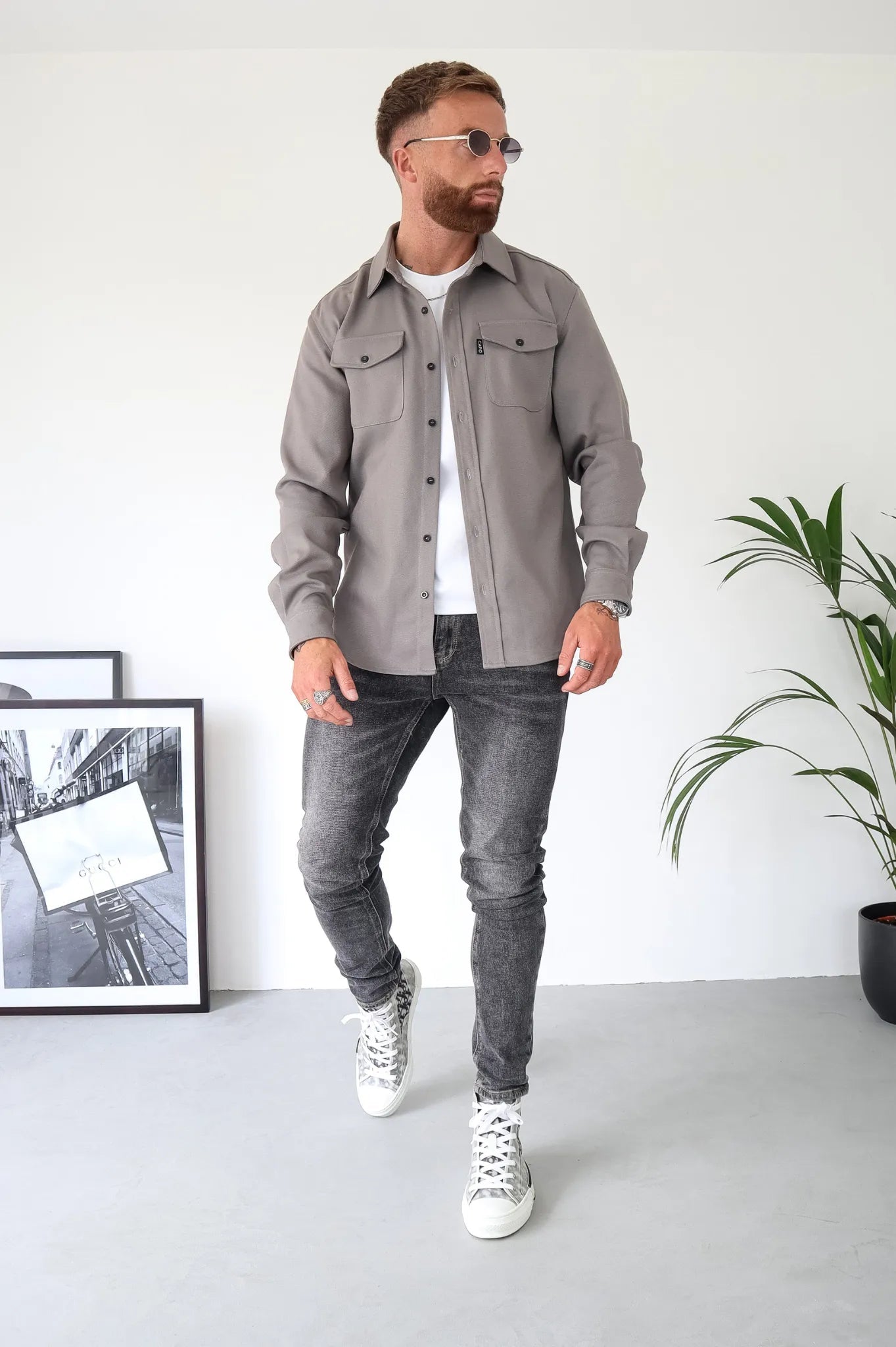 MetroShirt Jacket – A Buttoned Shirt Jacket for Men with Chest Pockets, blending sophisticated tailoring with casual comfort. 4