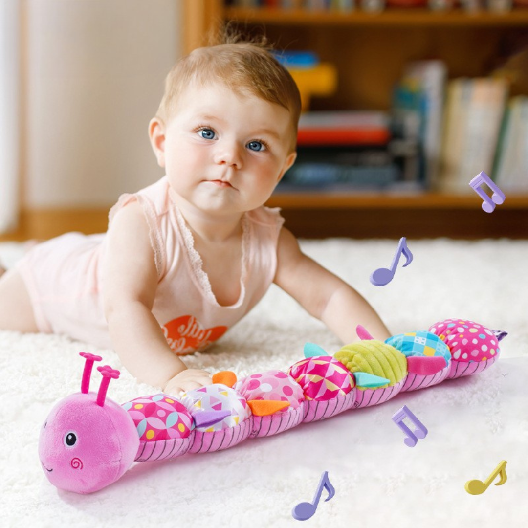 Musical Baby Caterpillar Toy - Interactive Plush for Sensory Development and Motor Skills 0