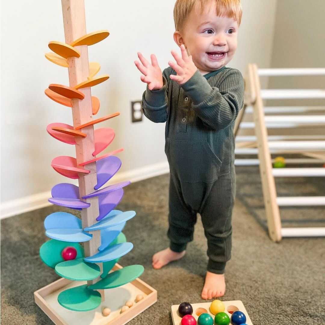 Rainbow Sound Tower for Sensory Play and Interaction 0
