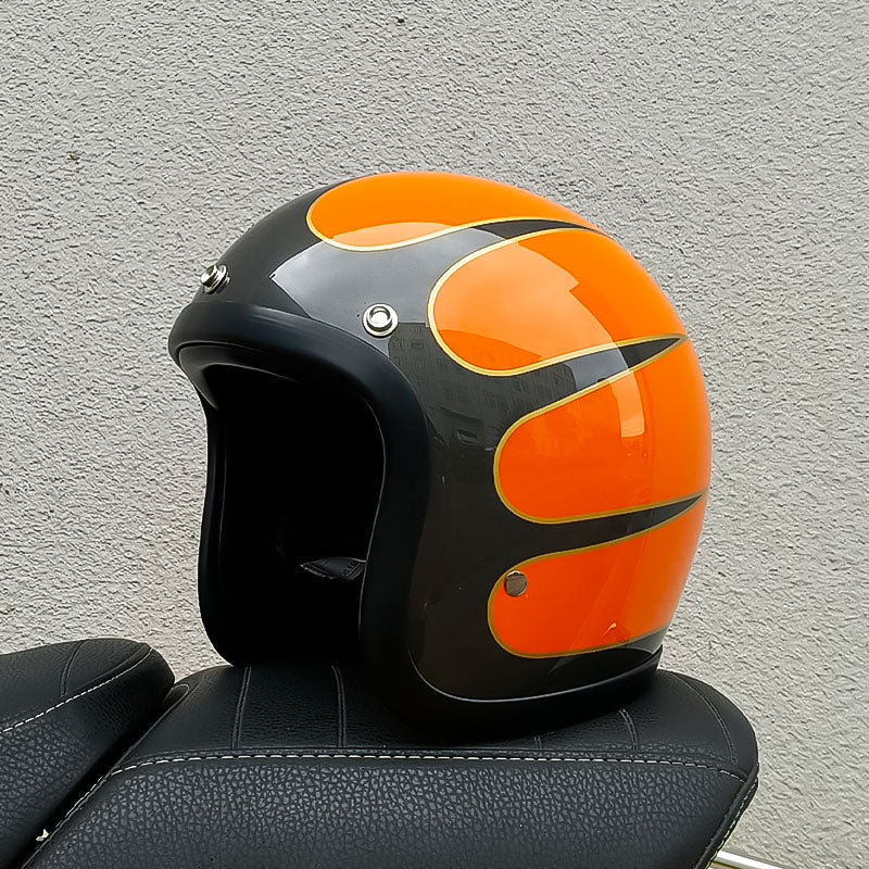 RetroRider - Sleek Low-Profile Motorcycle Helmet (DOT & ECE Certified) 10
