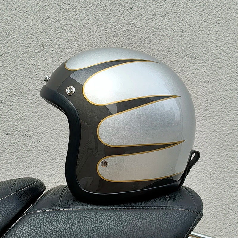 RetroRider - Sleek Low-Profile Motorcycle Helmet (DOT & ECE Certified) 12
