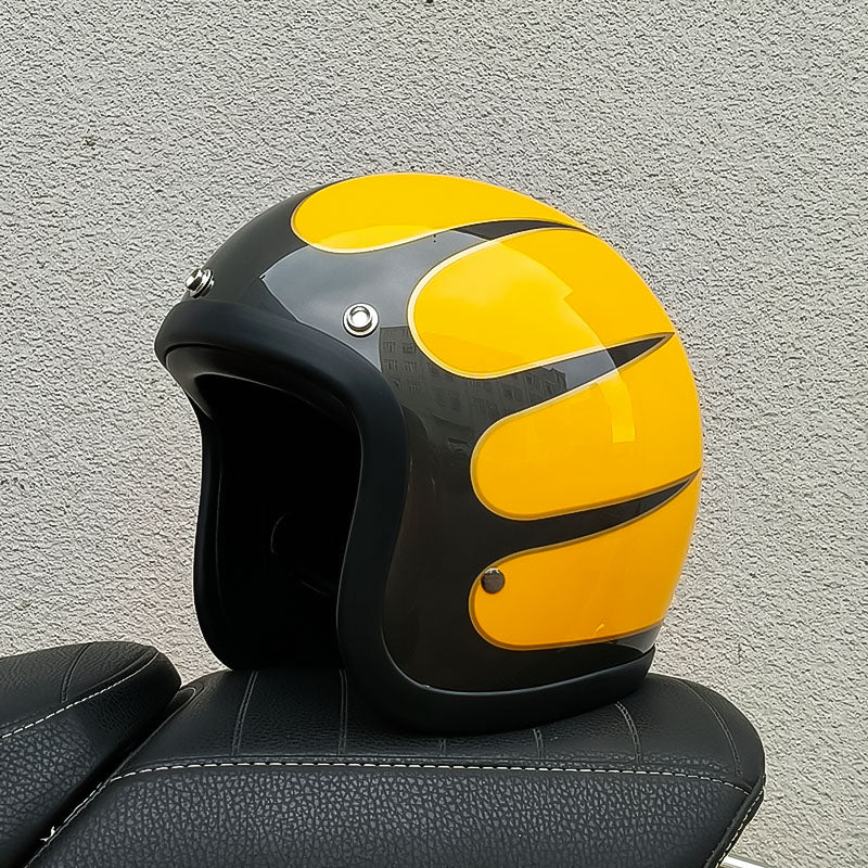 RetroRider - Sleek Low-Profile Motorcycle Helmet (DOT & ECE Certified) 13