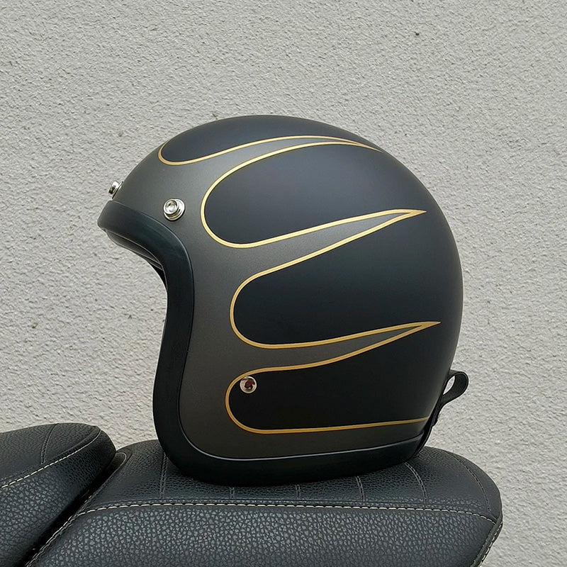 RetroRider - Sleek Low-Profile Motorcycle Helmet (DOT & ECE Certified) 15