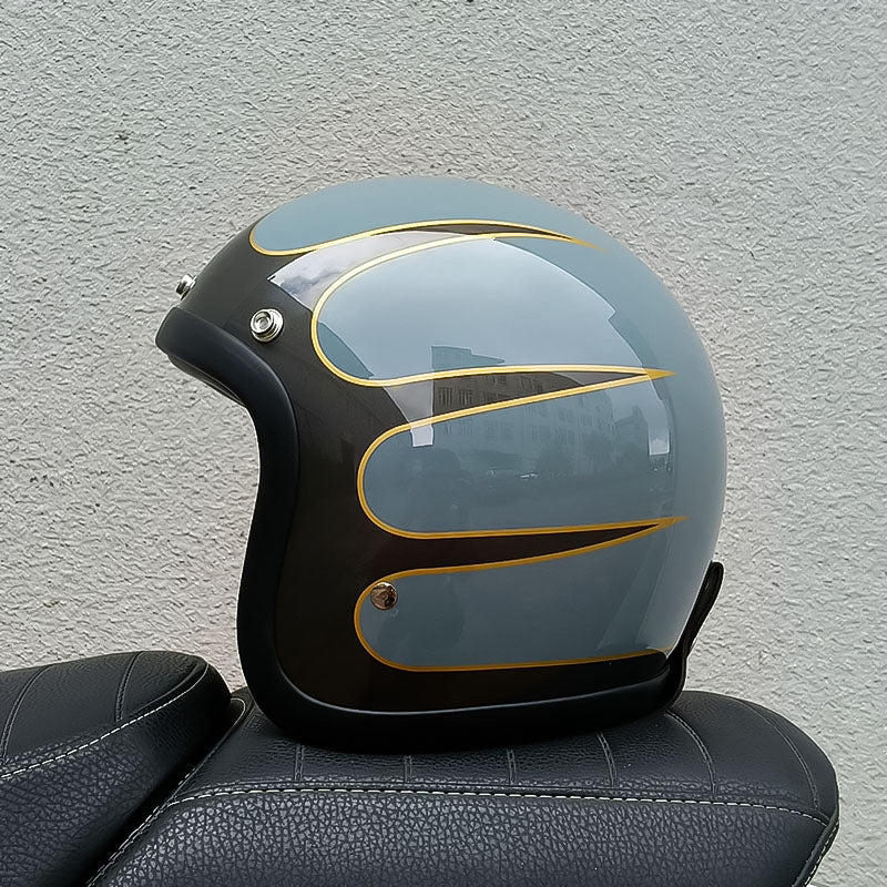 RetroRider - Sleek Low-Profile Motorcycle Helmet (DOT & ECE Certified) 9