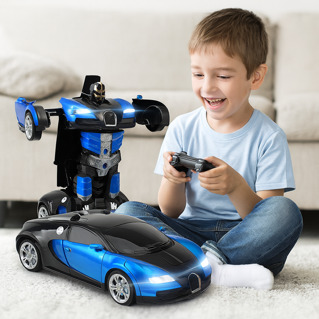 RoboDrive | Dynamic Transforming Remote Control Car with LED Sounds 2