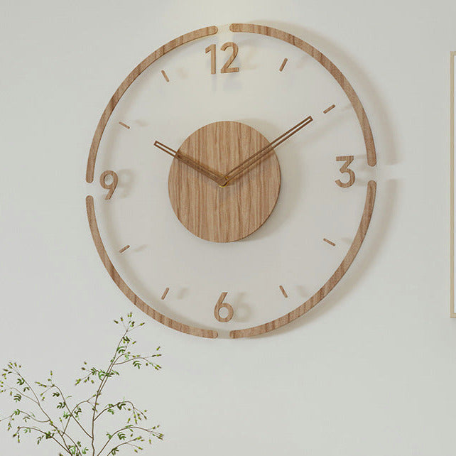 ScandiTime – Nordic Style Solid Wood Wall Clock for Minimalist Elegance 0