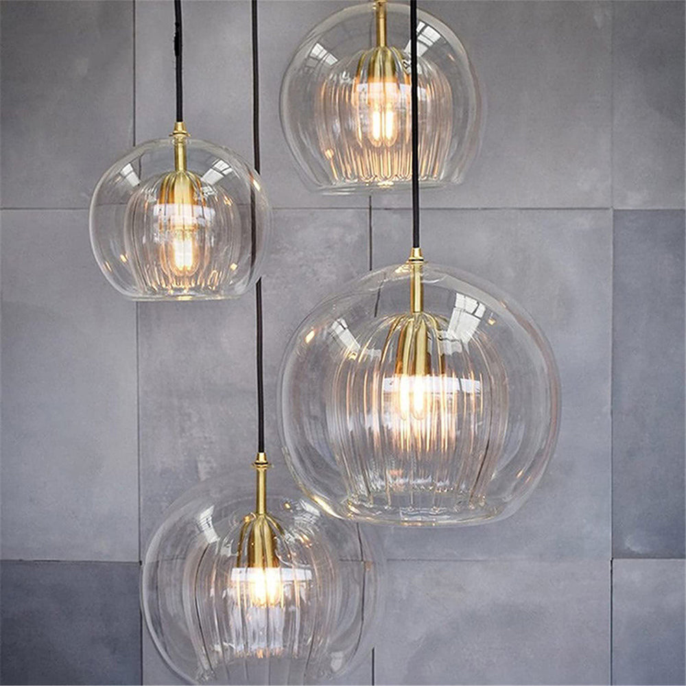 ShineSphere - Amber Pendant Light with Radiant Elegance 6