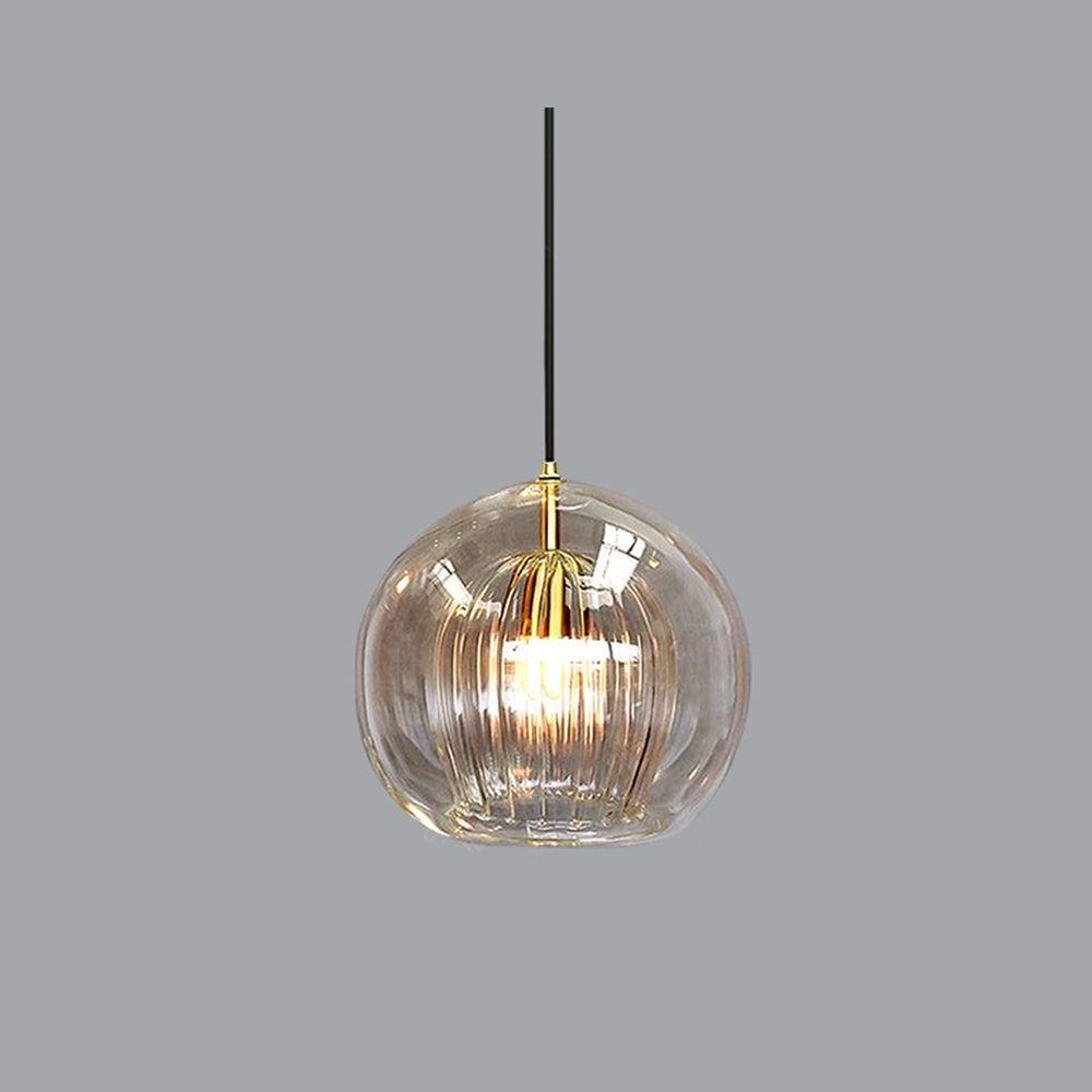 ShineSphere - Amber Pendant Light with Radiant Elegance 9