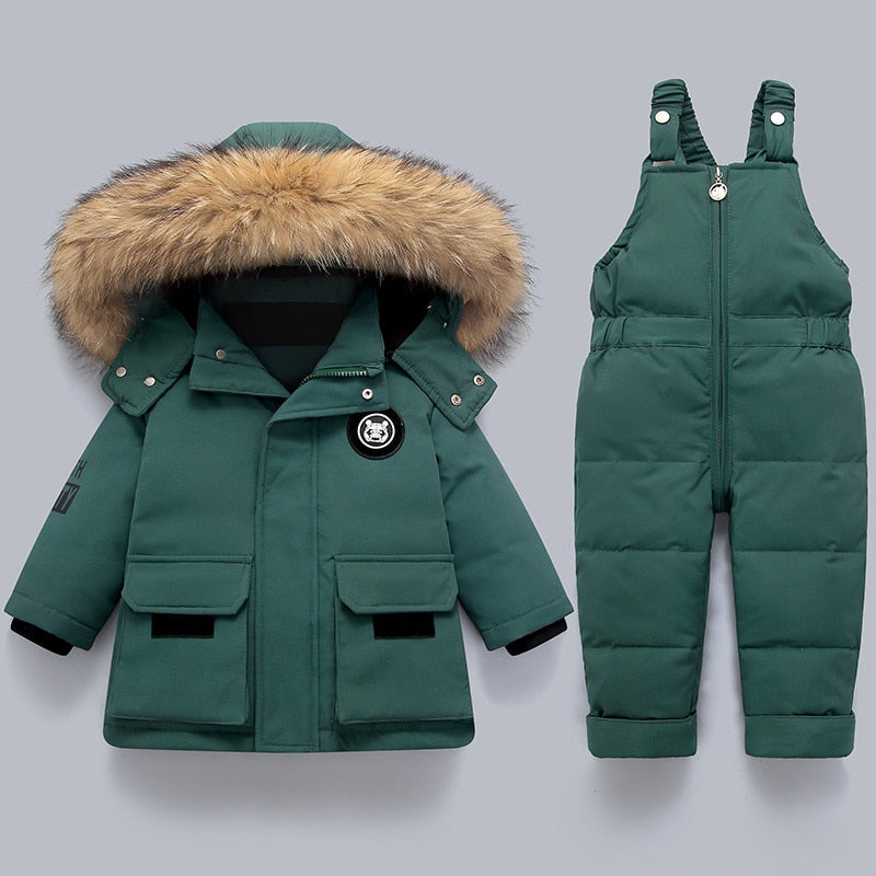 SnowBuddy - Kids' Winter Jacket & Ski Overall with Fur Hood 5