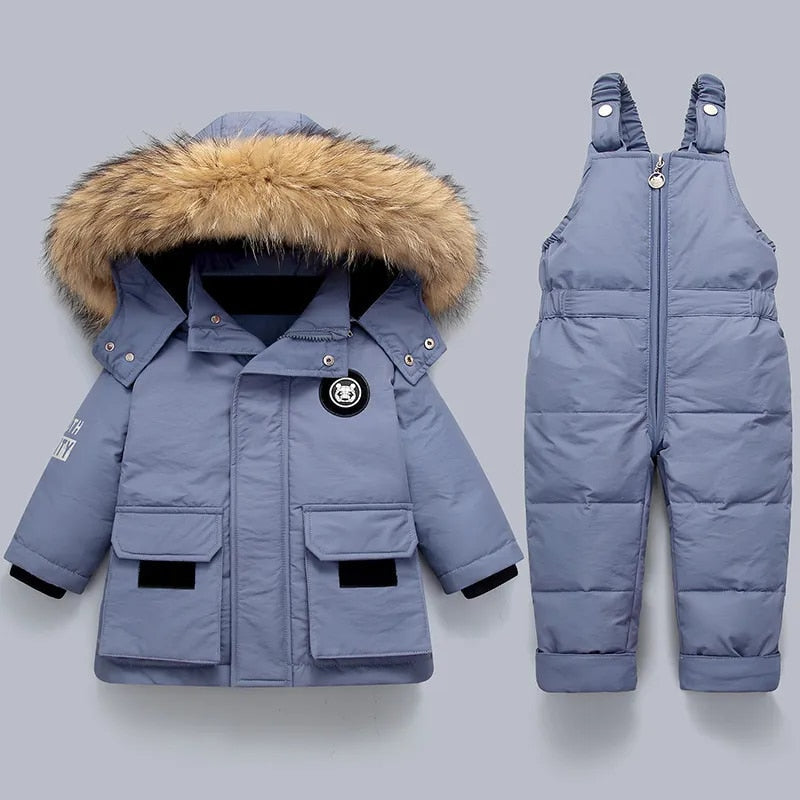 SnowBuddy - Kids' Winter Jacket & Ski Overall with Fur Hood 6